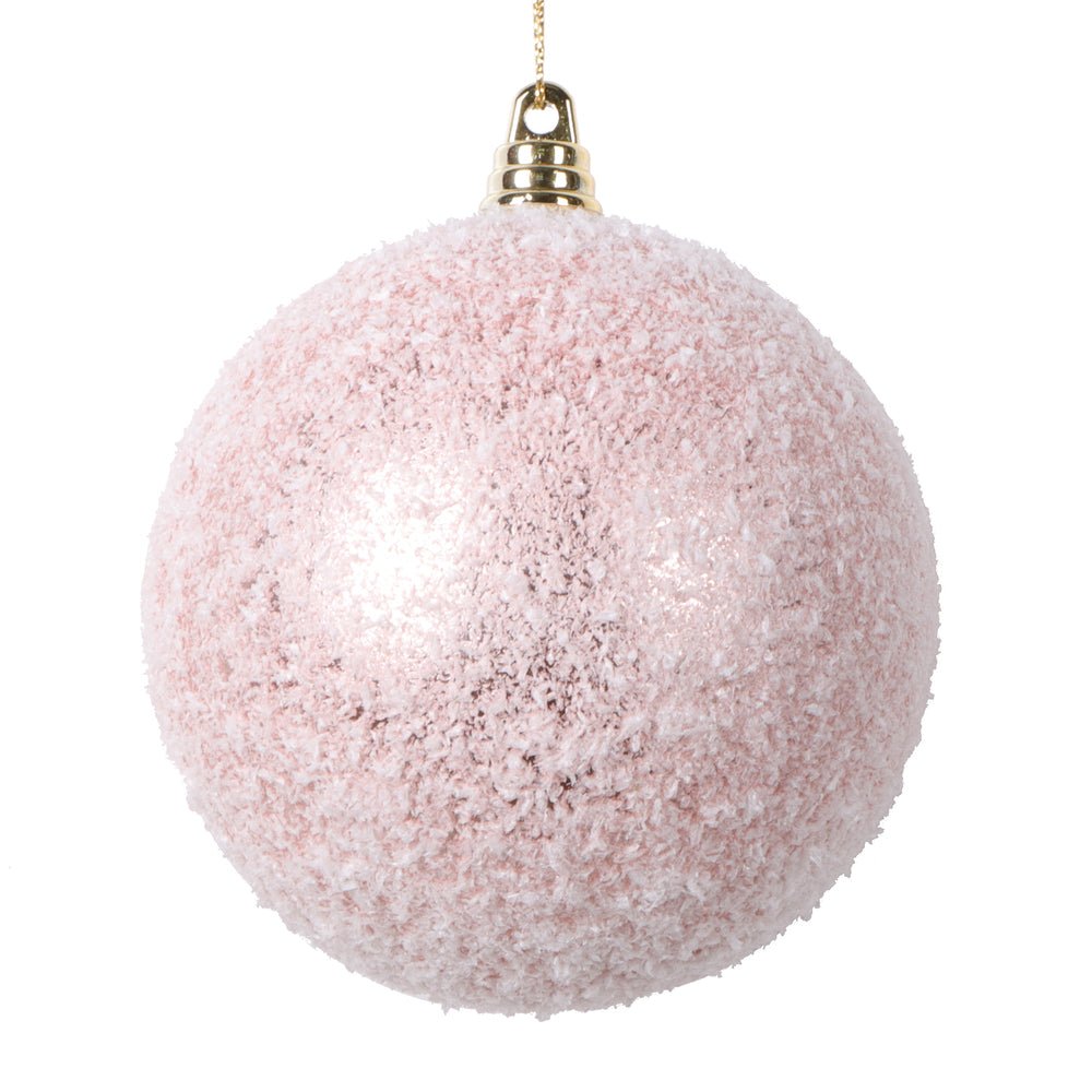 Rose Gold Matte Snowy Ornament - My Christmas