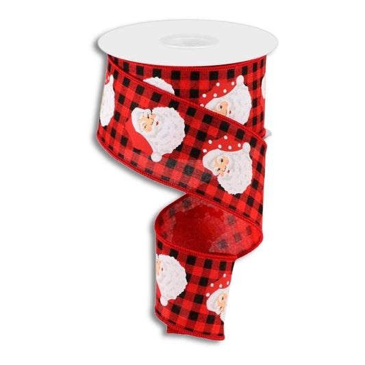 Santa Checkered Ribbon - My Christmas