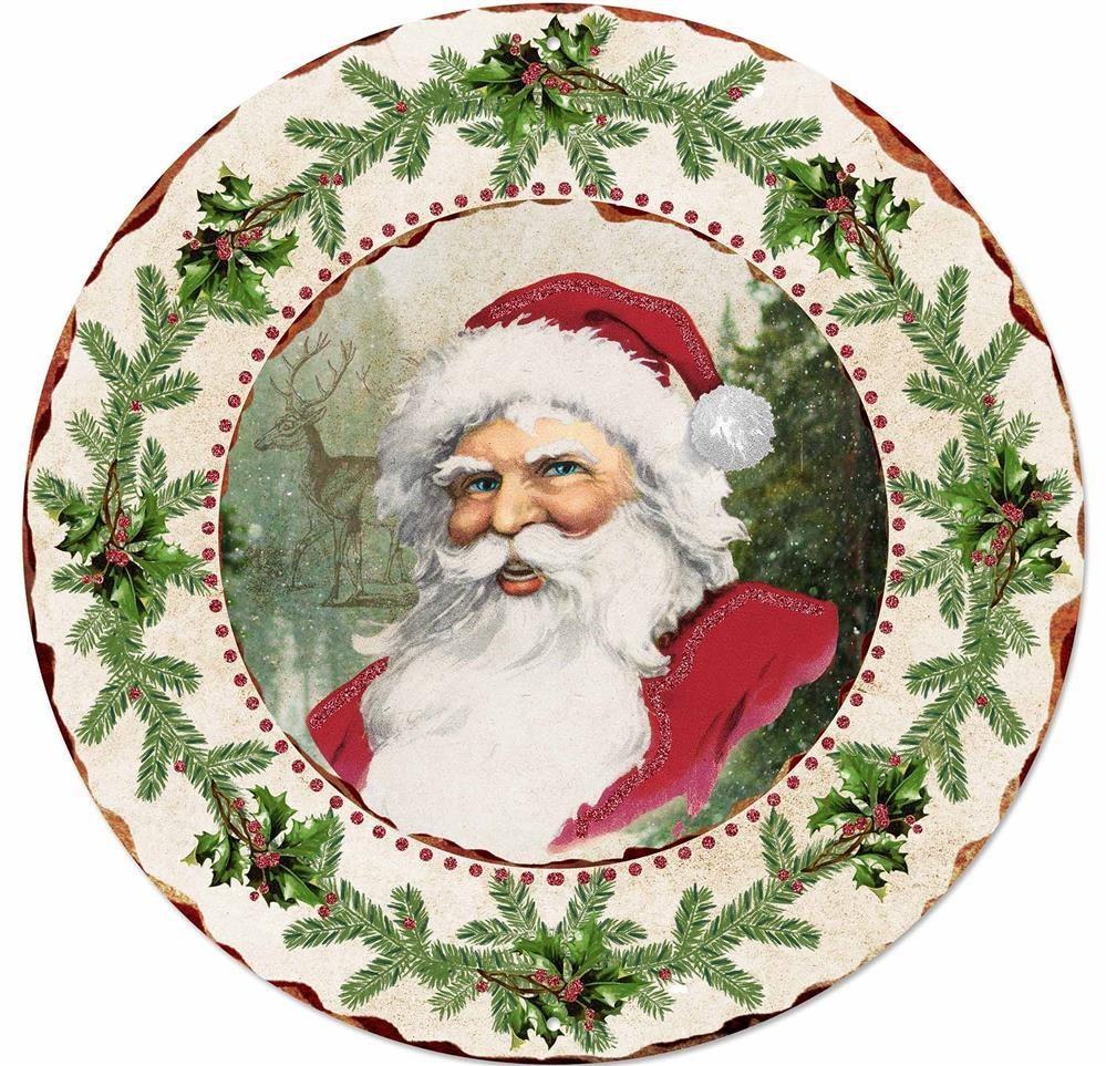 Santa Metal Sign - My Christmas