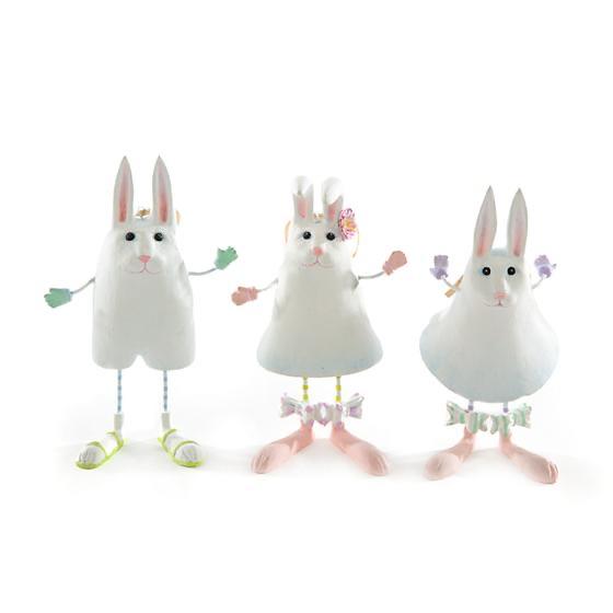 Set of 3 Marshmallow Rabbits - My Christmas