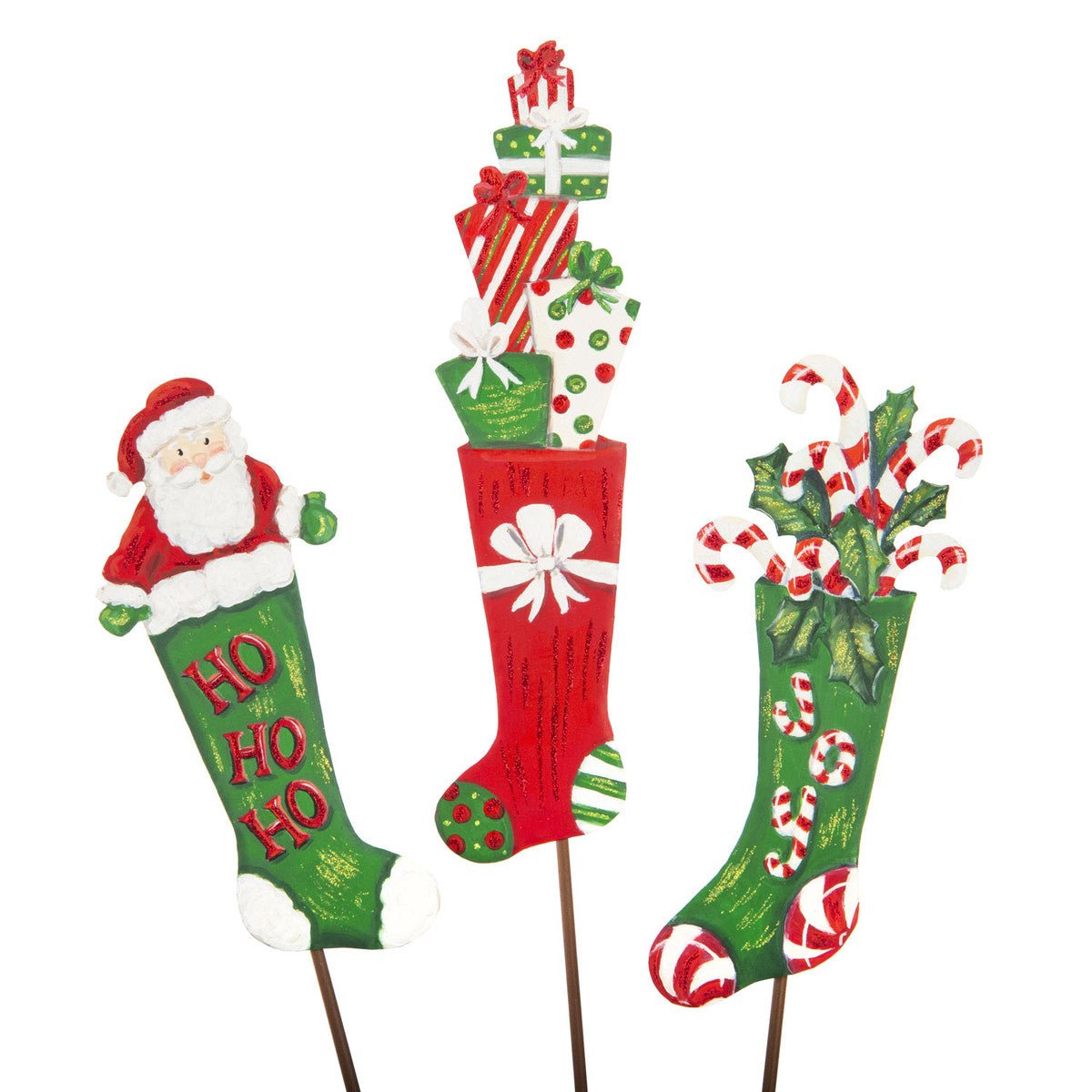 Set of 3 Mini Holiday Stockings - My Christmas