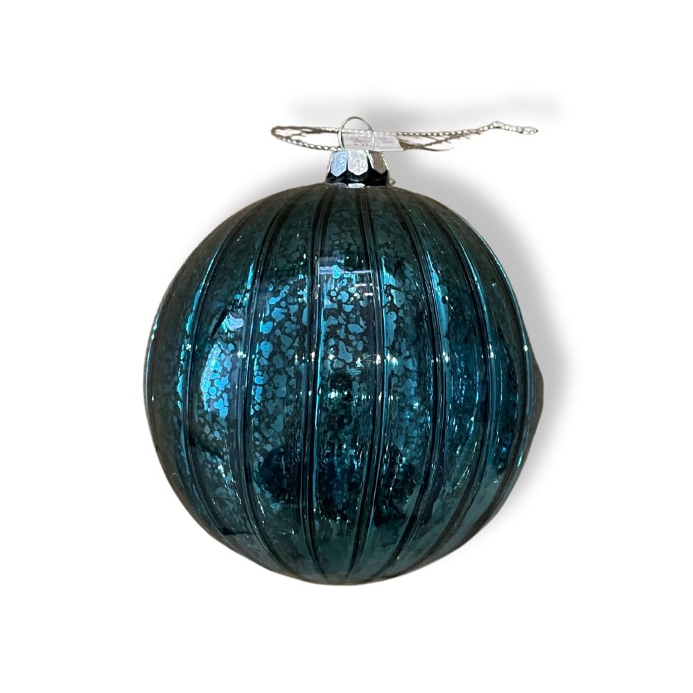Shiny Teal Ball Ornament - My Christmas