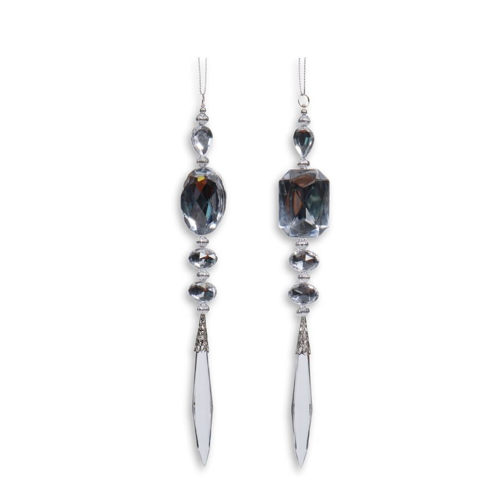 Silver Drop Jewel, Pack of 2 - My Christmas