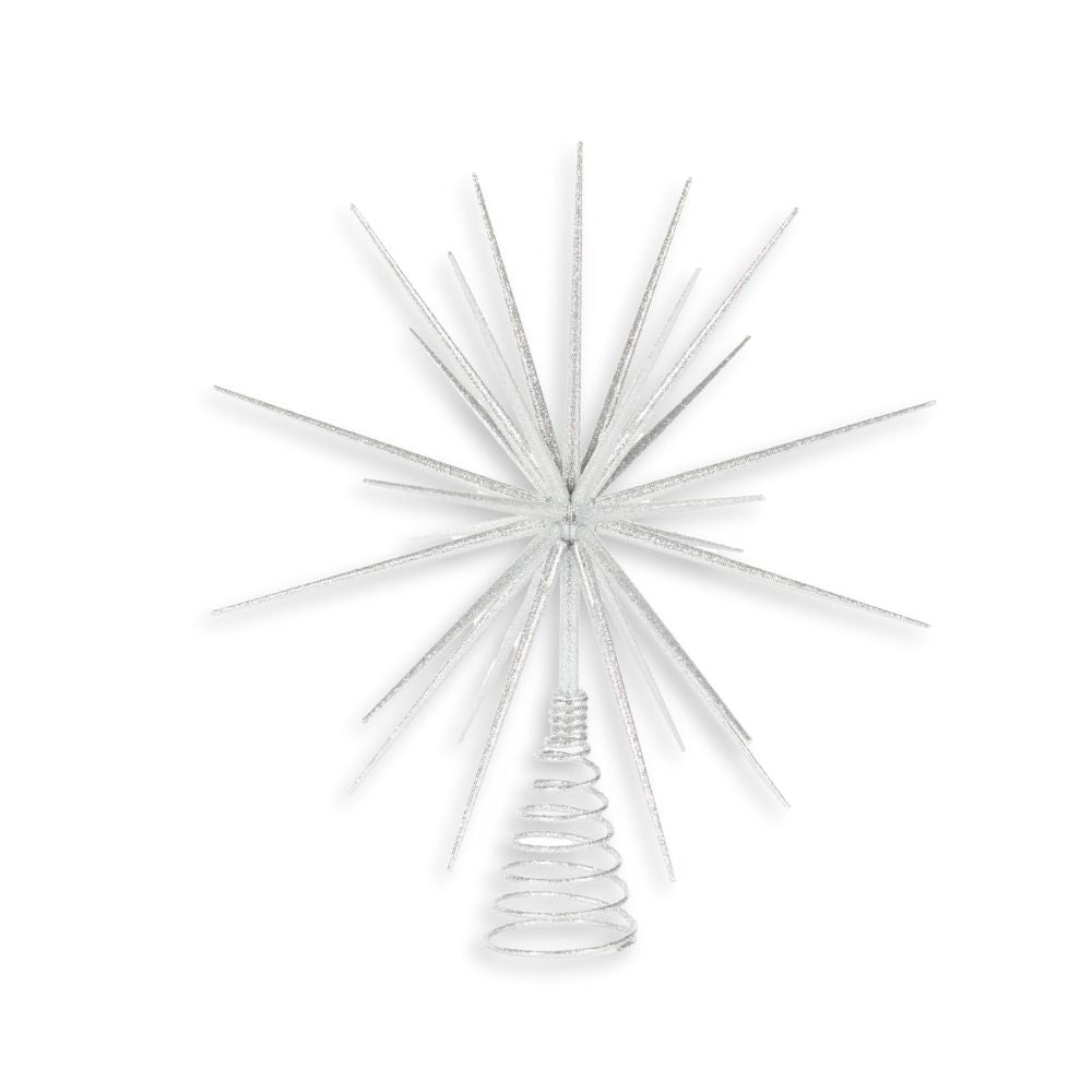 Starburst Silver Tree Topper - My Christmas
