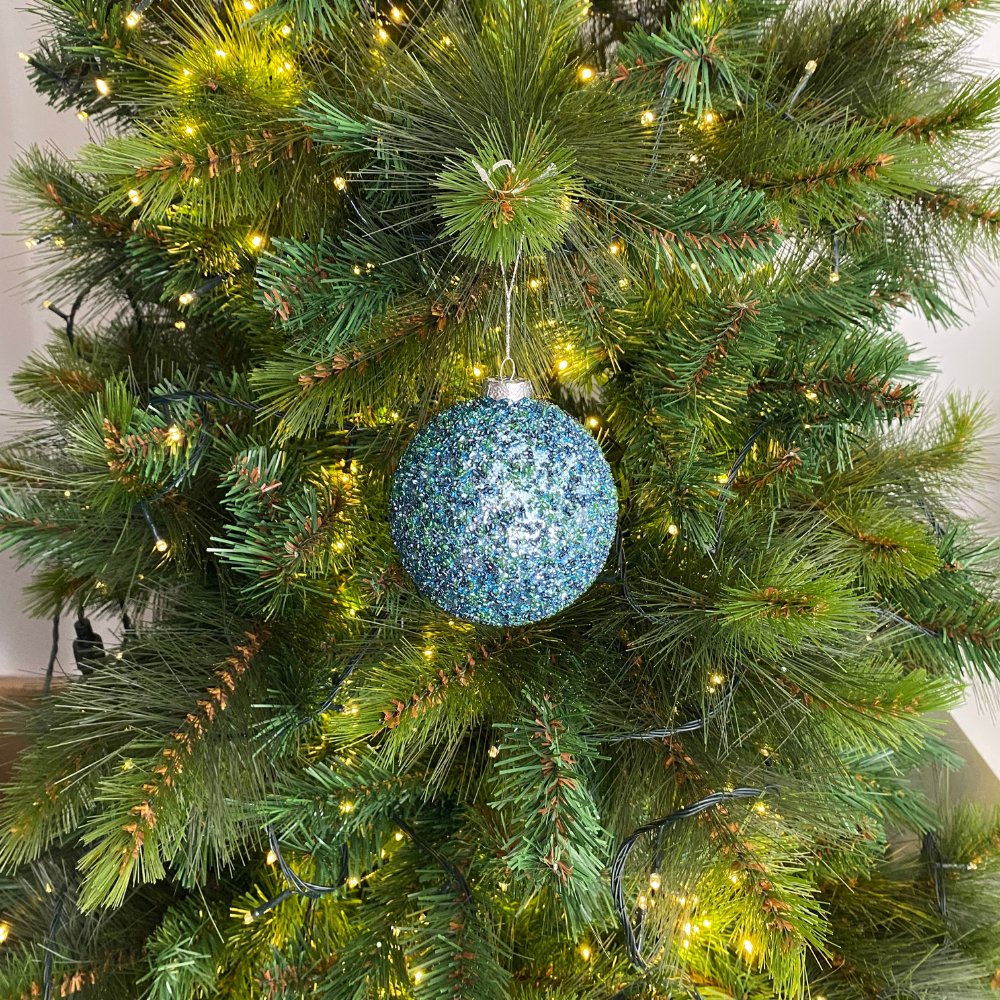 Teal Glass Ball Ornament - My Christmas