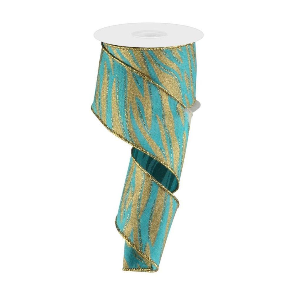 Teal/Gold Ribbon - My Christmas