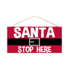 Tin Santa Stop Herę Sign - My Christmas