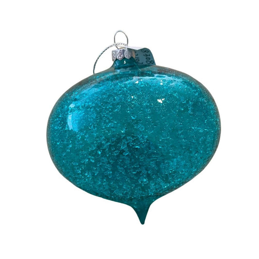 Turquoise Glass Onion - My Christmas