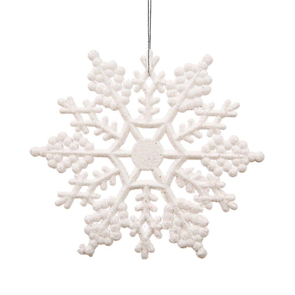 White 20cm Snowflake,Pkt 12 - My Christmas