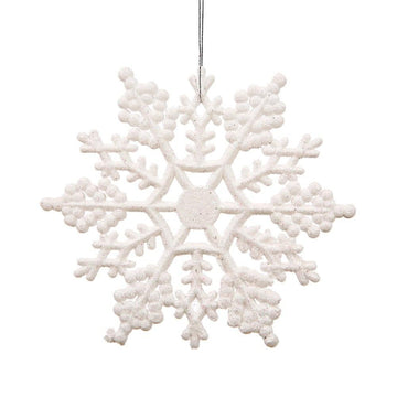 White 20cm Snowflake,Pkt 12 - My Christmas