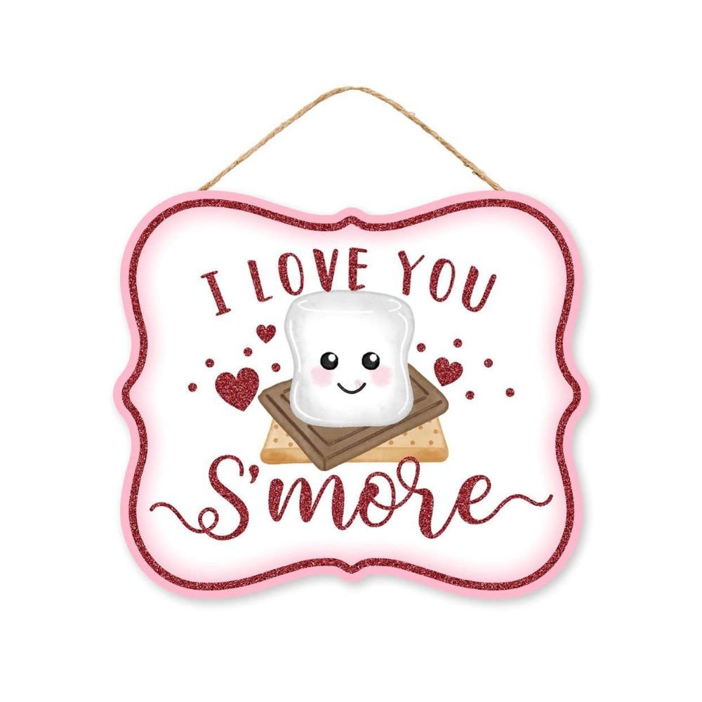 White and Red I Love You Smore Sign - My Christmas