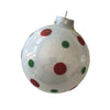 White with Green and Red Polka Dots - My Christmas