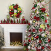 White with Green and Red Polka Dots - My Christmas
