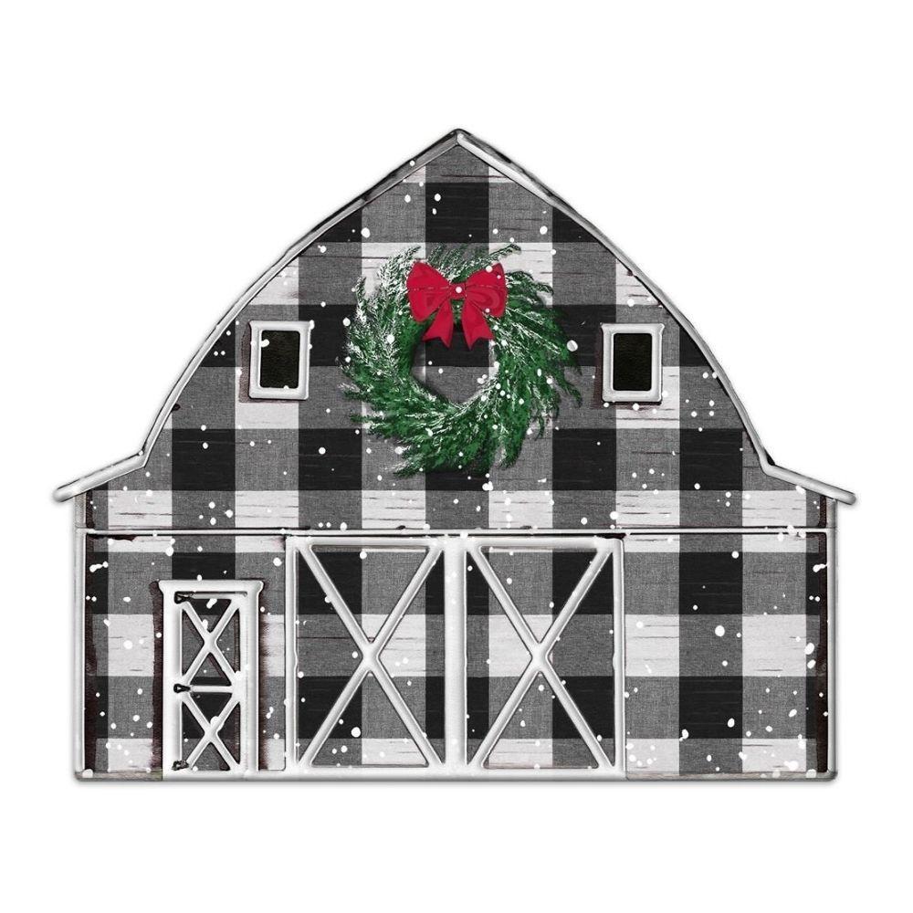 Winter Barn Metal Sign - My Christmas