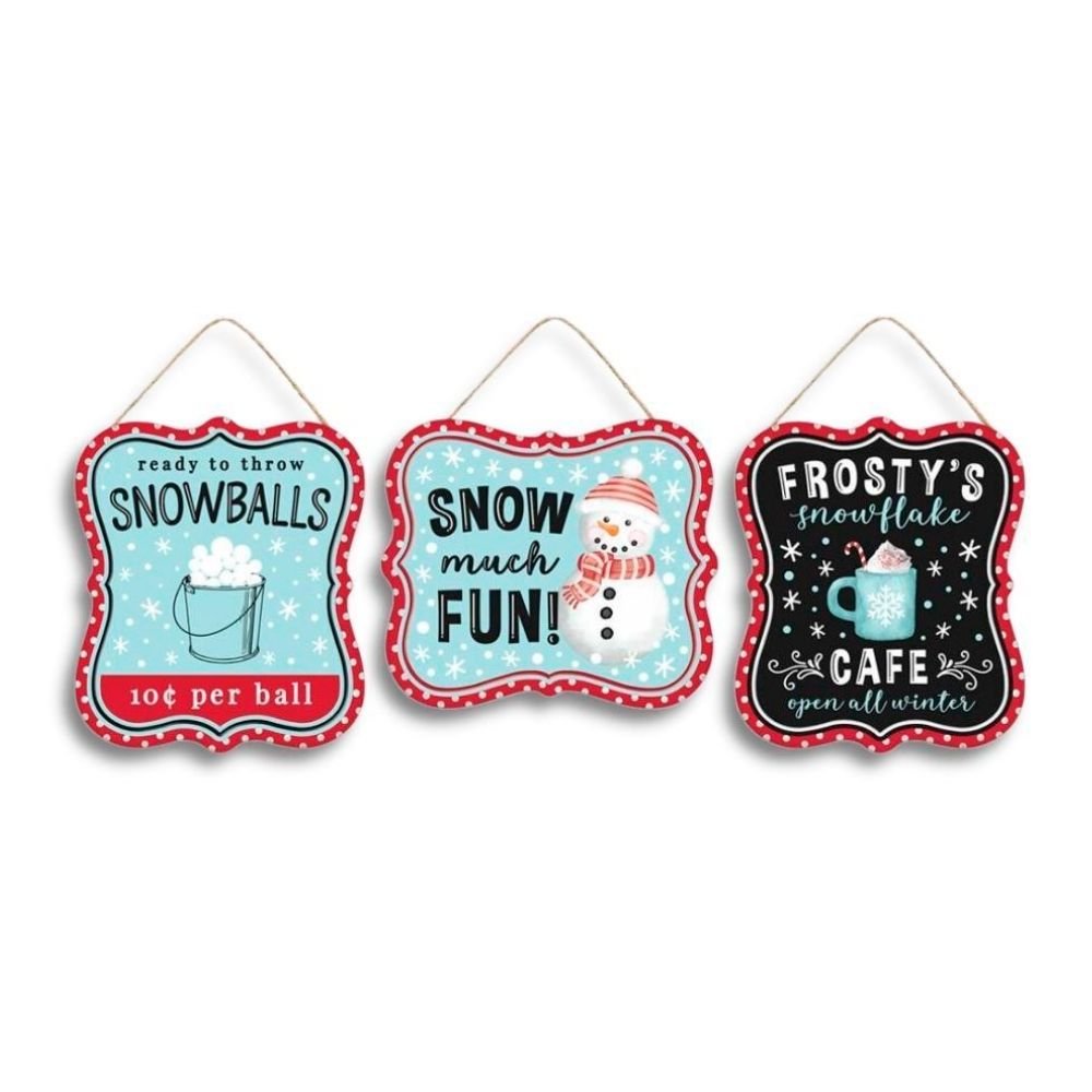 Winter Sign, Set of 3 - My Christmas